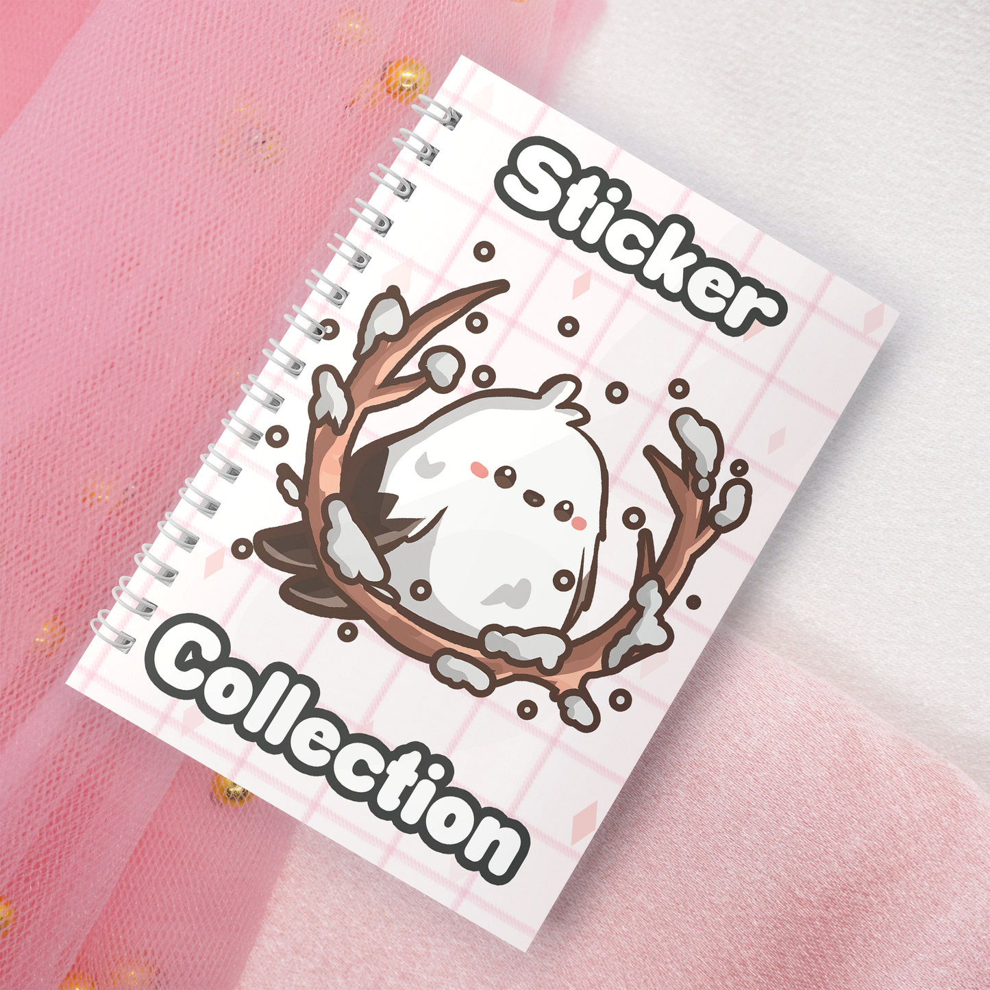 Wiederverwendbares Stickerbuch inkl. 2 zufällige Sticker | A5 | 32 Seiten | Reuseable Stickerbook | Kawaii Friends of Japan | Snow fairy