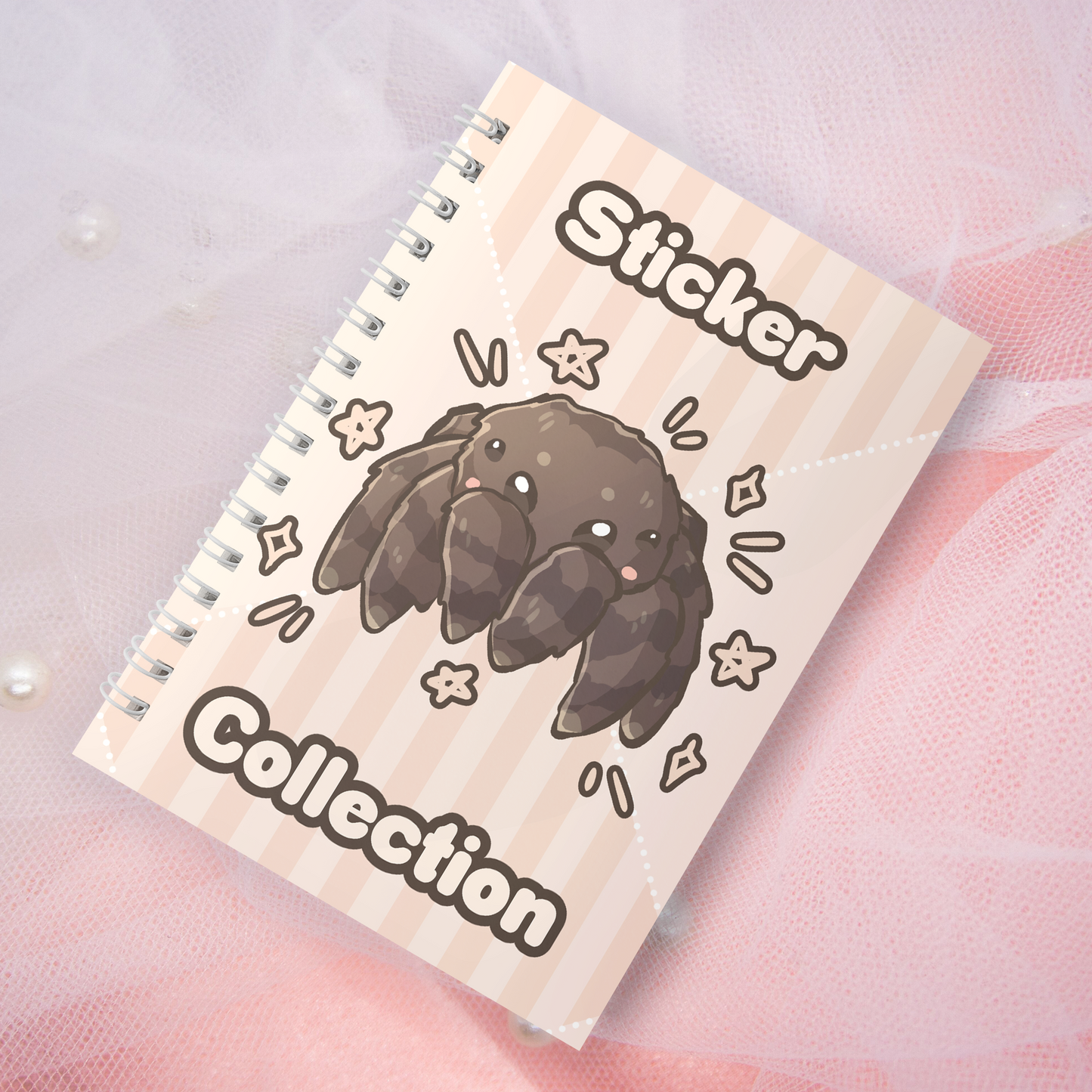 Reusable sticker book including 2 random stickers | A5 | 32 pages | Reuseable Stickerbook | Coquette Kitties
