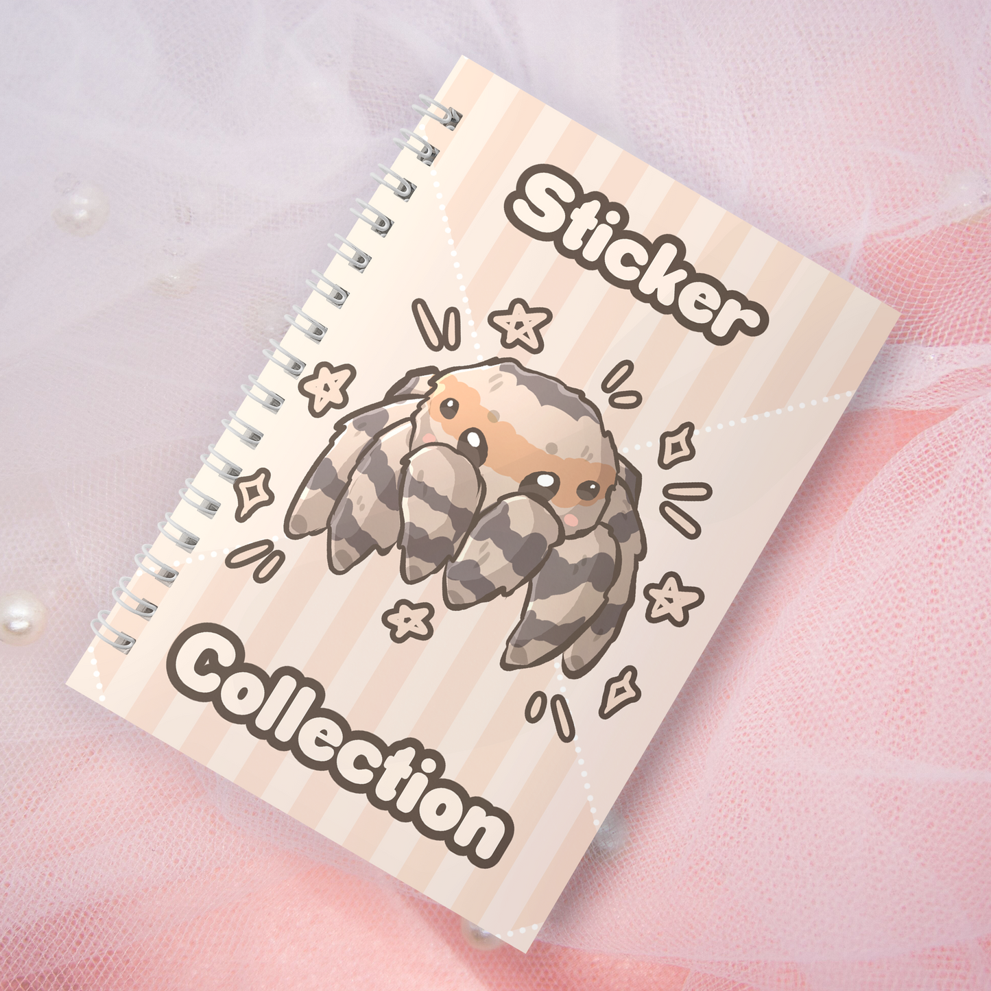 Reusable sticker book including 2 random stickers | A5 | 32 pages | Reuseable Stickerbook | Coquette Kitties