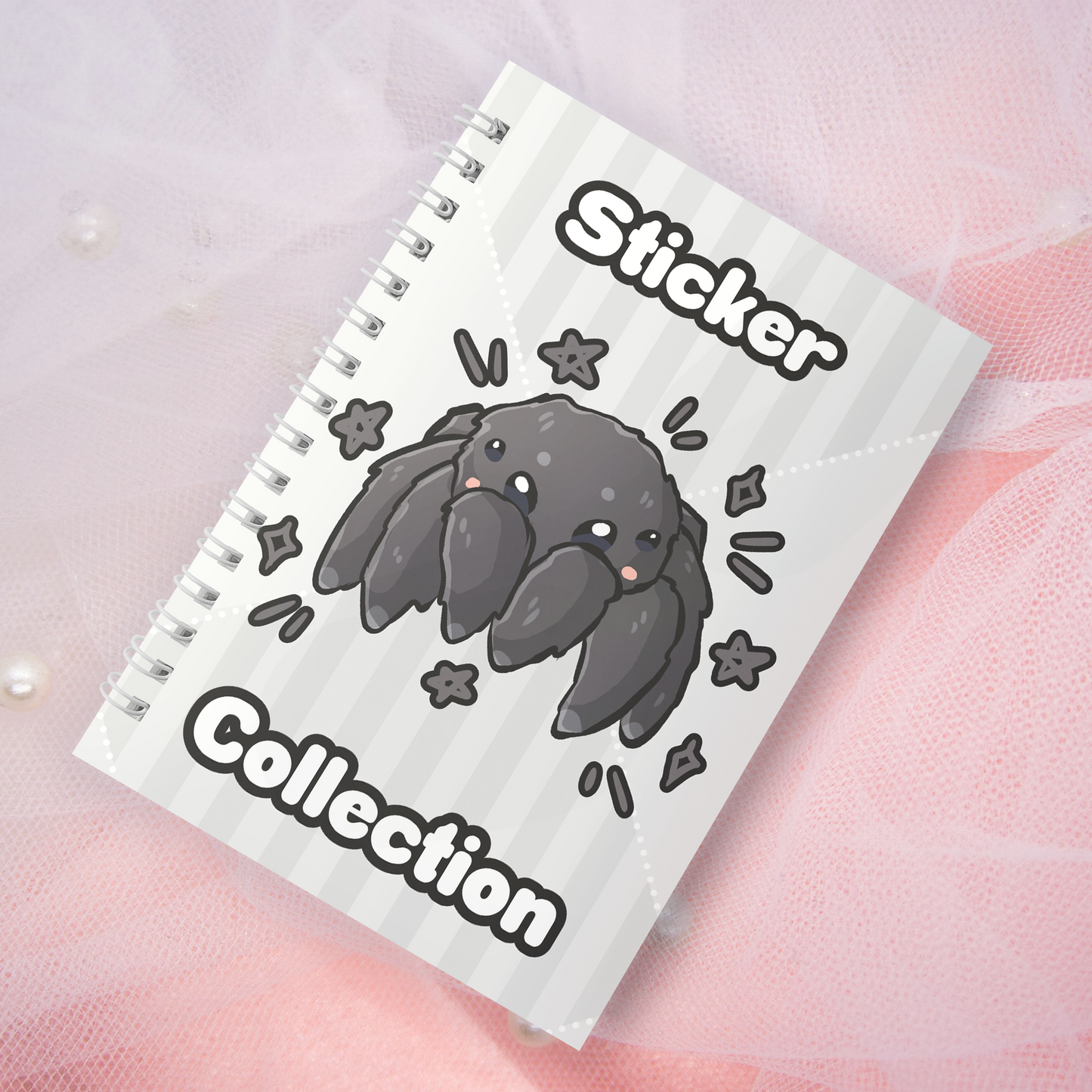 Reusable sticker book including 2 random stickers | A5 | 32 pages | Reuseable Stickerbook | Coquette Kitties