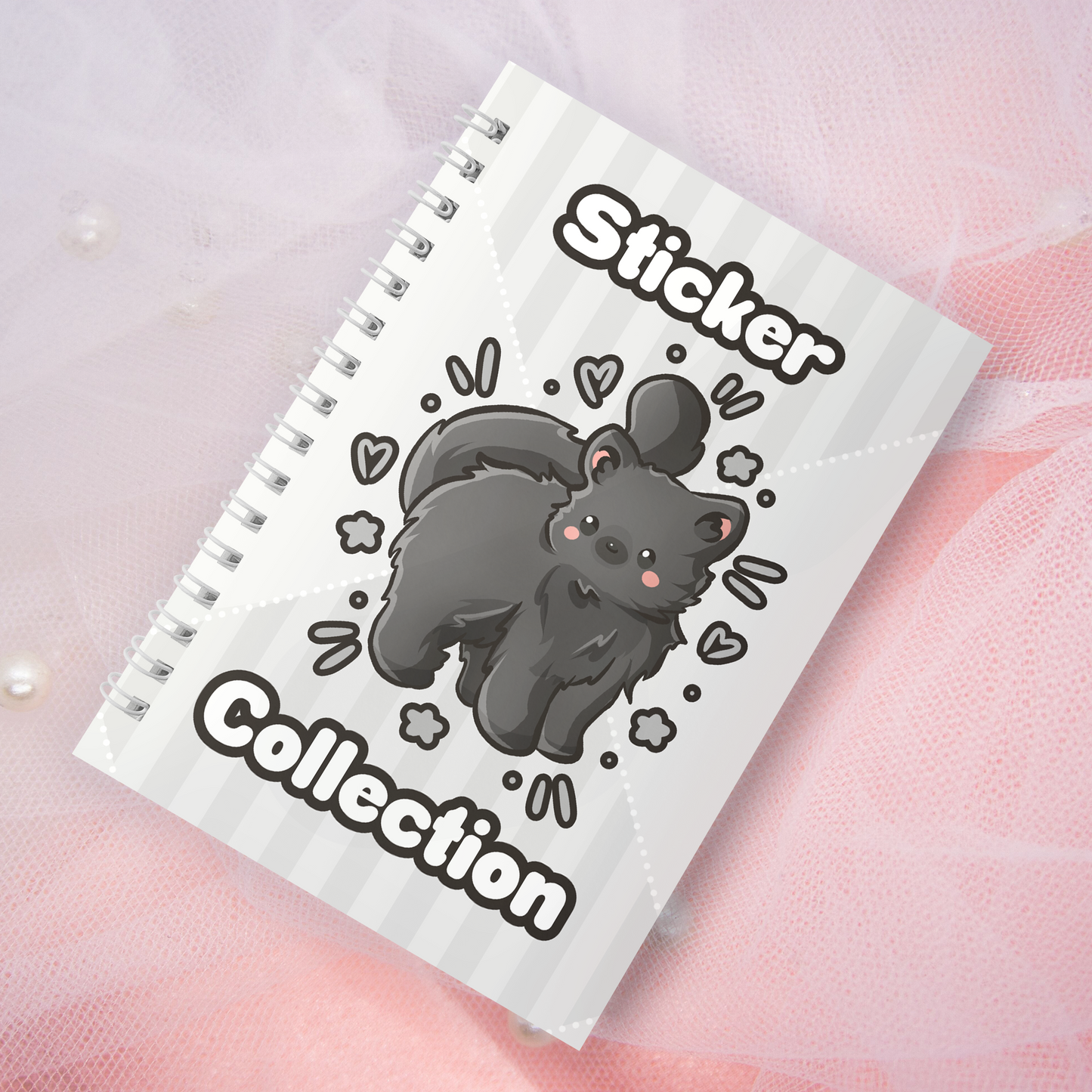 Wiederverwendbares Stickerbuch inkl. 2 zufällige Sticker | A5 | 32 Seiten | Reuseable Stickerbook | Wildkatzen Raubkatzen Panther