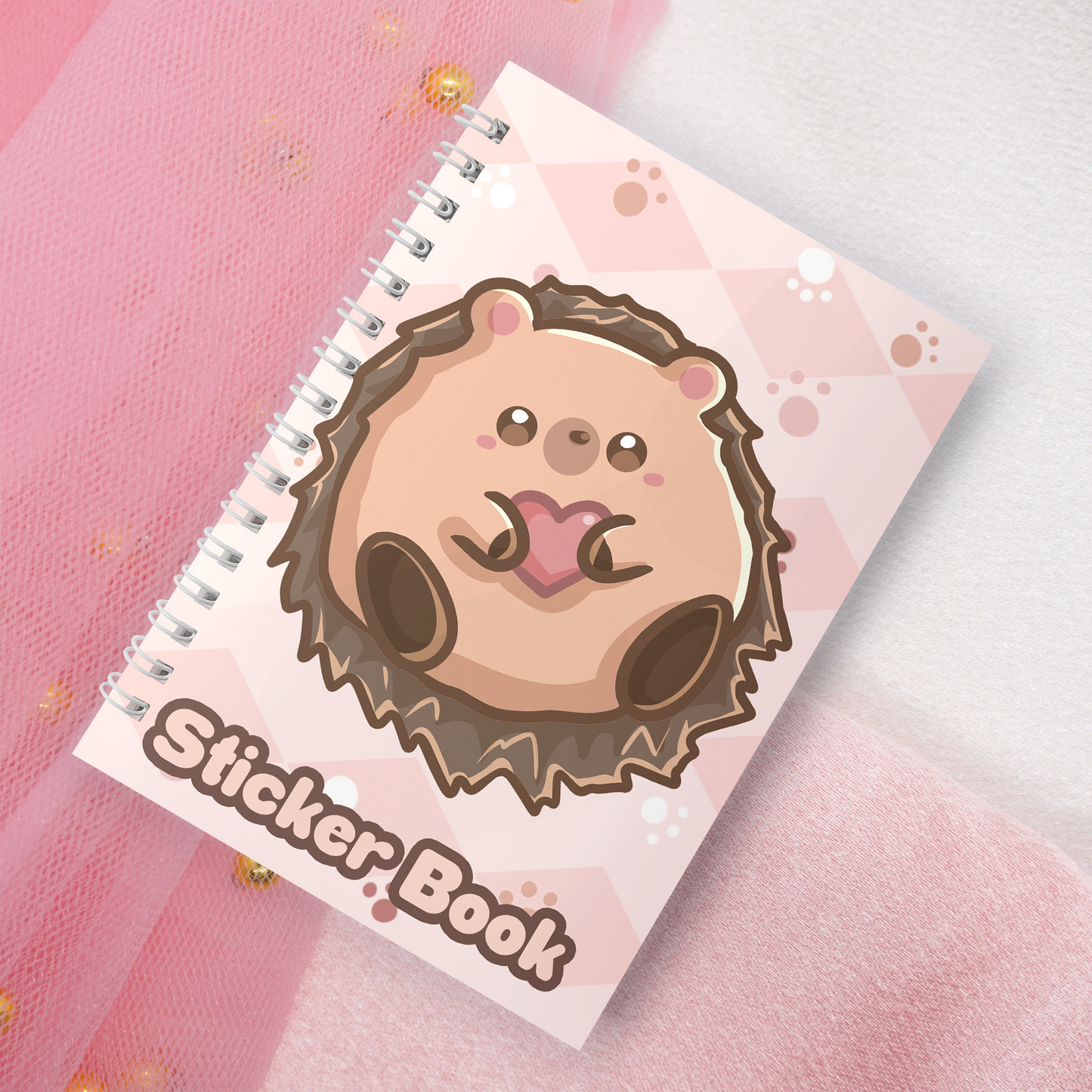 Reusable sticker book incl. 2 random stickers | A5 | 32 pages | Reusable sticker book | Kawaii hedgehog motif