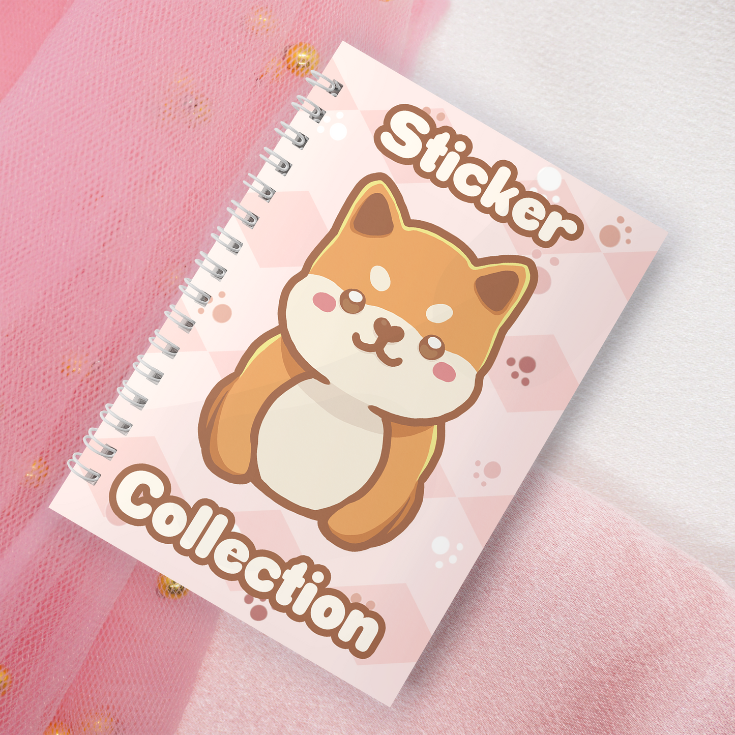 Wiederverwendbares Stickerbuch inkl. 2 zufällige Sticker | A5 | 32 Seiten | Reuseable Stickerbook | Kawaii Shiba Inus Akitas