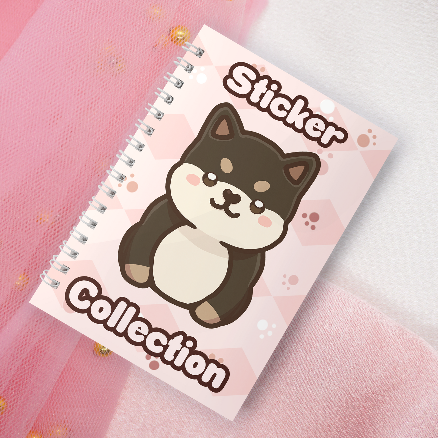 Wiederverwendbares Stickerbuch inkl. 2 zufällige Sticker | A5 | 32 Seiten | Reuseable Stickerbook | Kawaii Shiba Inus Akitas