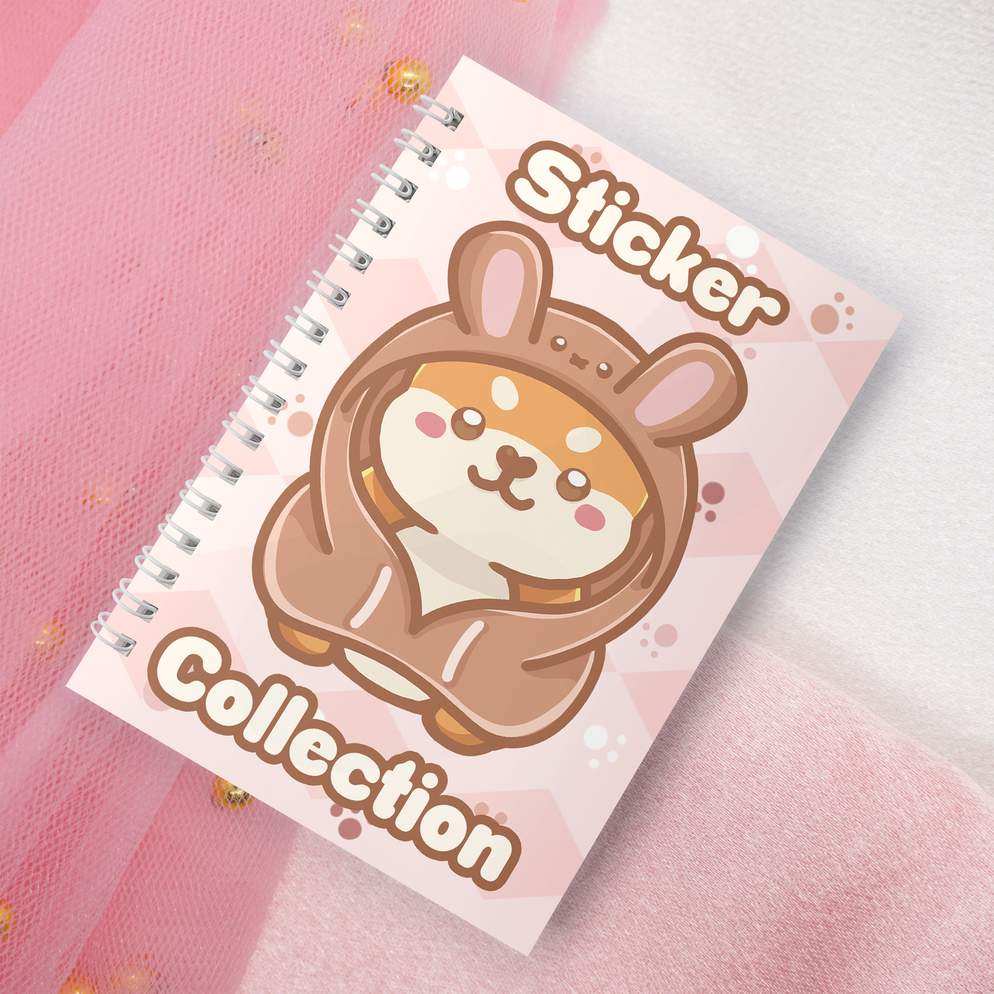 Wiederverwendbares Stickerbuch inkl. 2 zufällige Sticker | A5 | 32 Seiten | Reuseable Stickerbook | Kawaii Shiba Inus Akitas