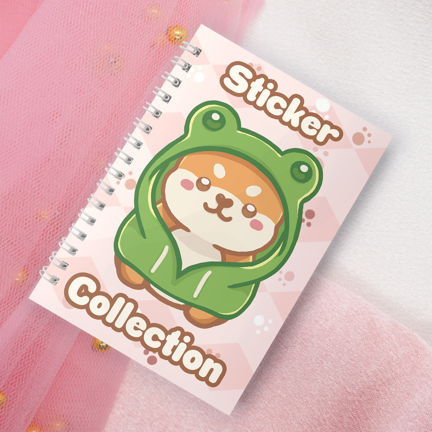 Wiederverwendbares Stickerbuch inkl. 2 zufällige Sticker | A5 | 32 Seiten | Reuseable Stickerbook | Kawaii Shiba Inus Akitas