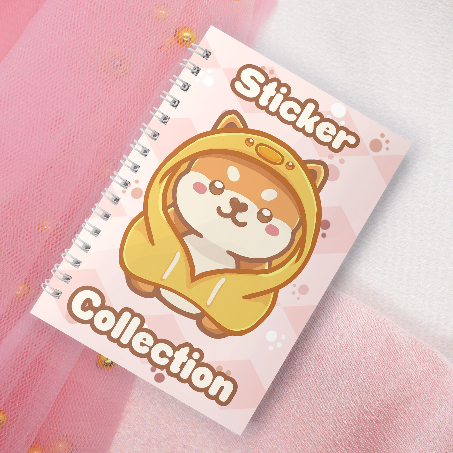 Wiederverwendbares Stickerbuch inkl. 2 zufällige Sticker | A5 | 32 Seiten | Reuseable Stickerbook | Kawaii Shiba Inus Akitas