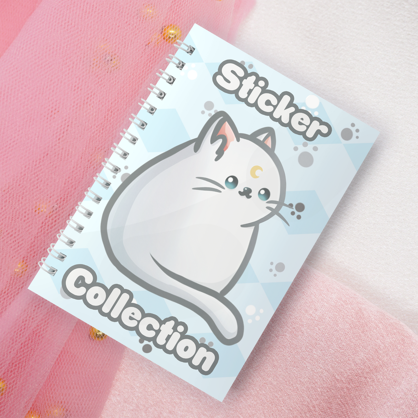 Wiederverwendbares Stickerbuch inkl. 2 zufällige Sticker | A5 | 32 Seiten | Reuseable Stickerbook | Kawaii Katzen Neko Motiv