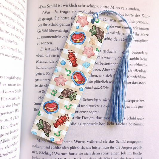 Beach Acrylic Vinyl Bookmark