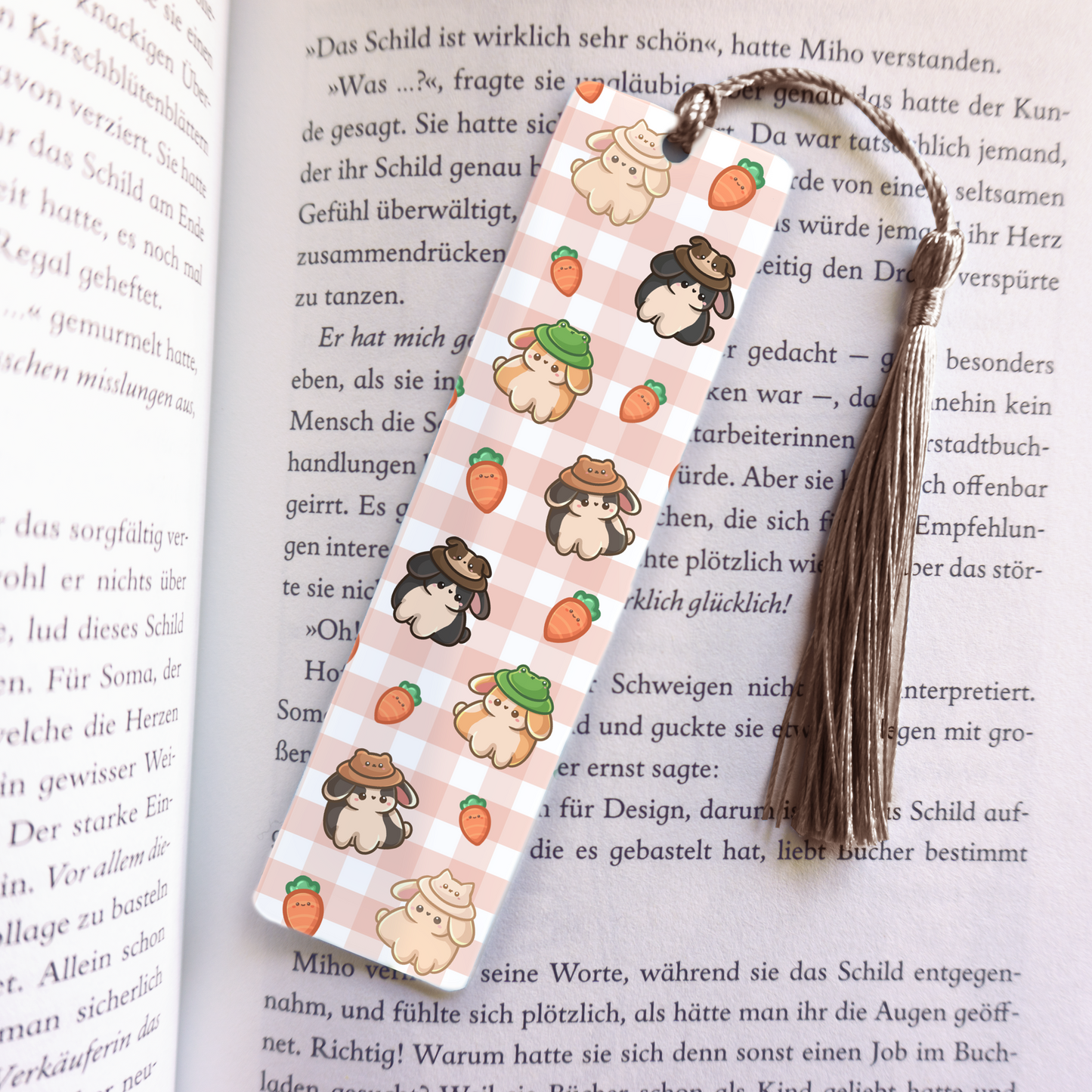 Bunnies Acrylic Vinyl Bookmark