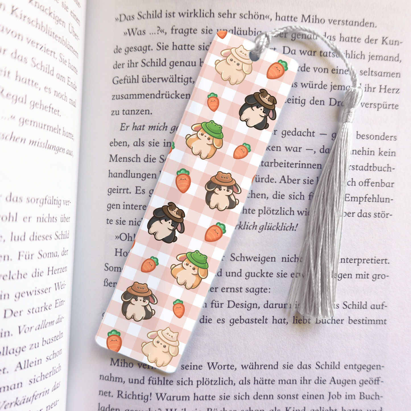 Bunnies Acrylic Vinyl Bookmark