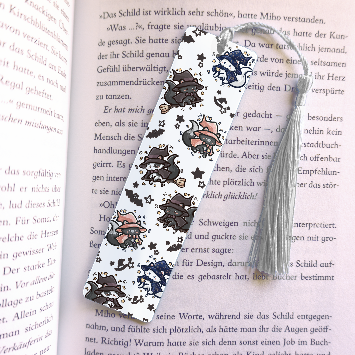 Magician and Skateboard Pigeons Acrylic Vinyl Bookmark