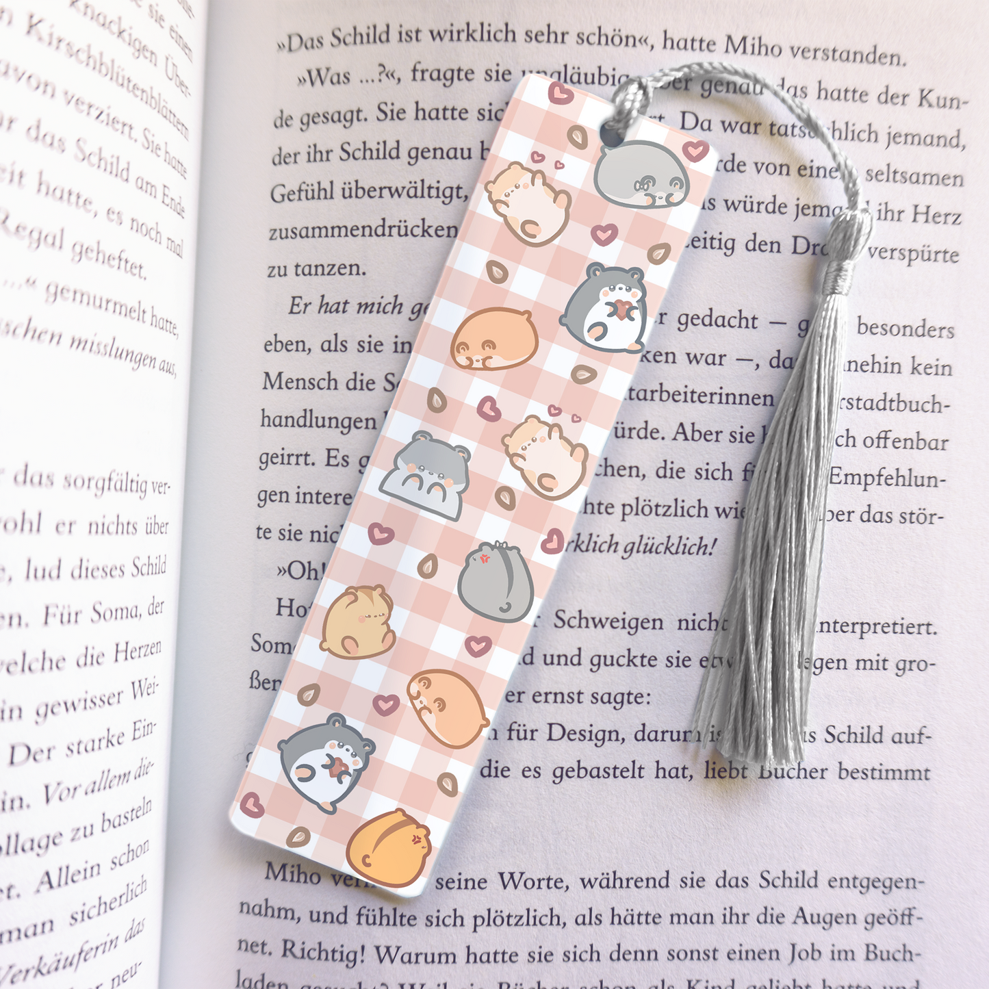 Hampter Acrylic Vinyl Bookmark