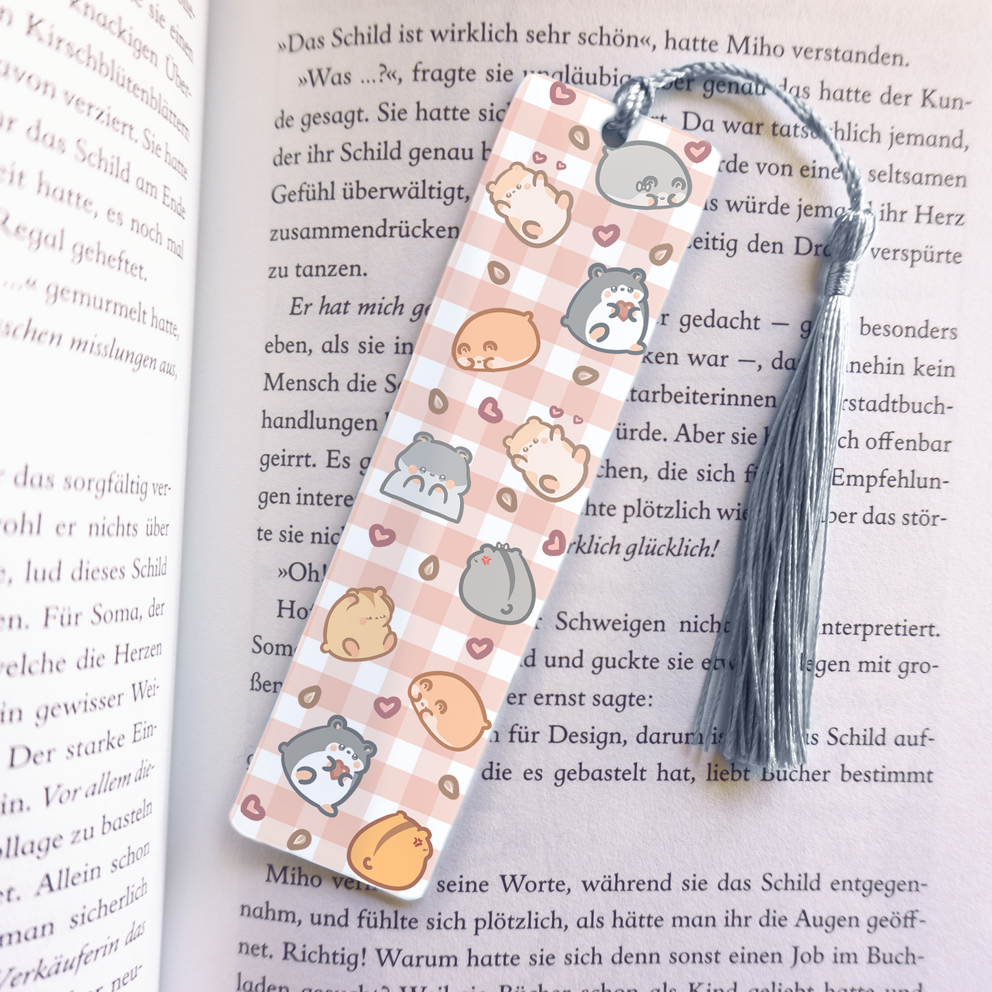 Hampter Acrylic Vinyl Bookmark