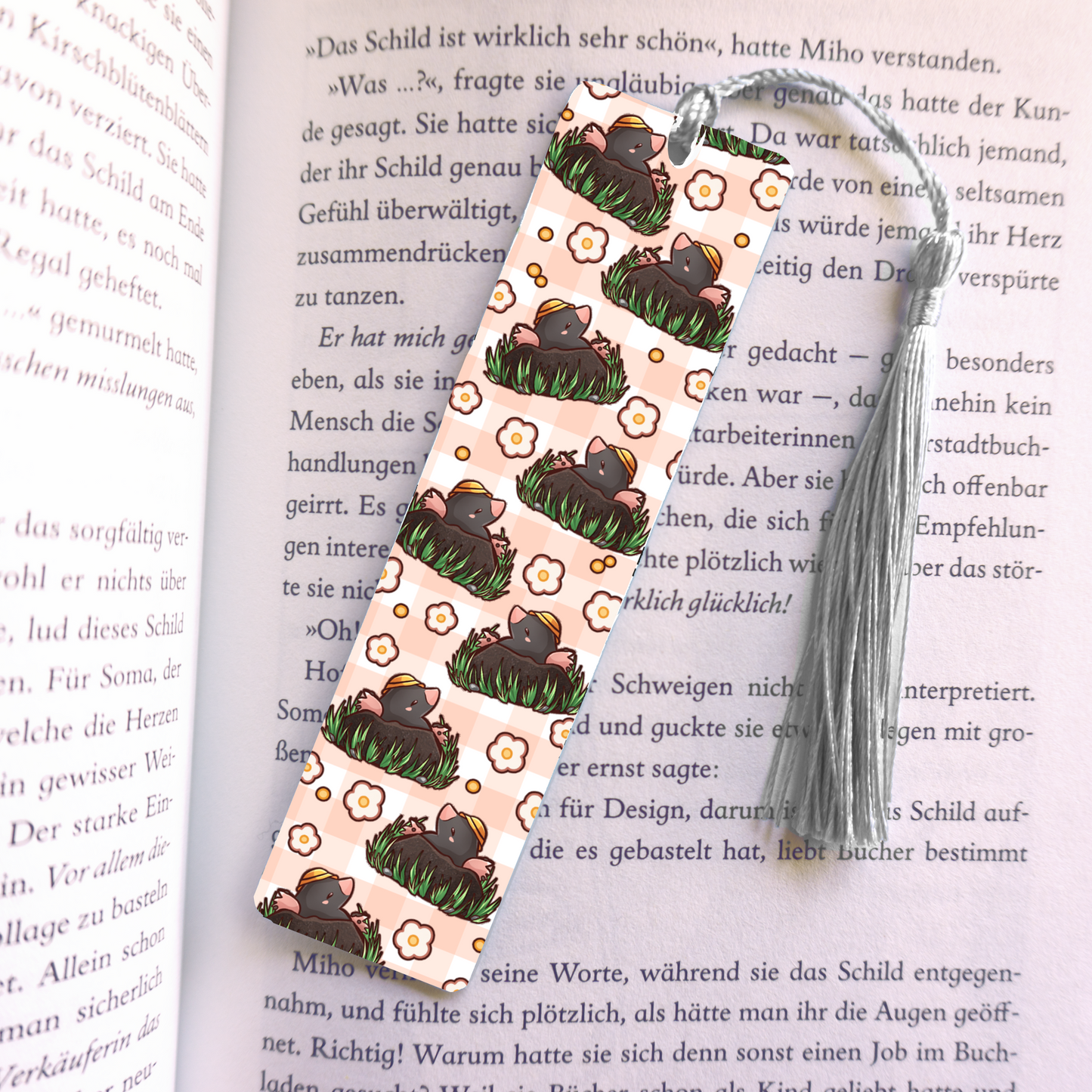 Strawberry Daifuku Acrylic Vinyl Bookmark