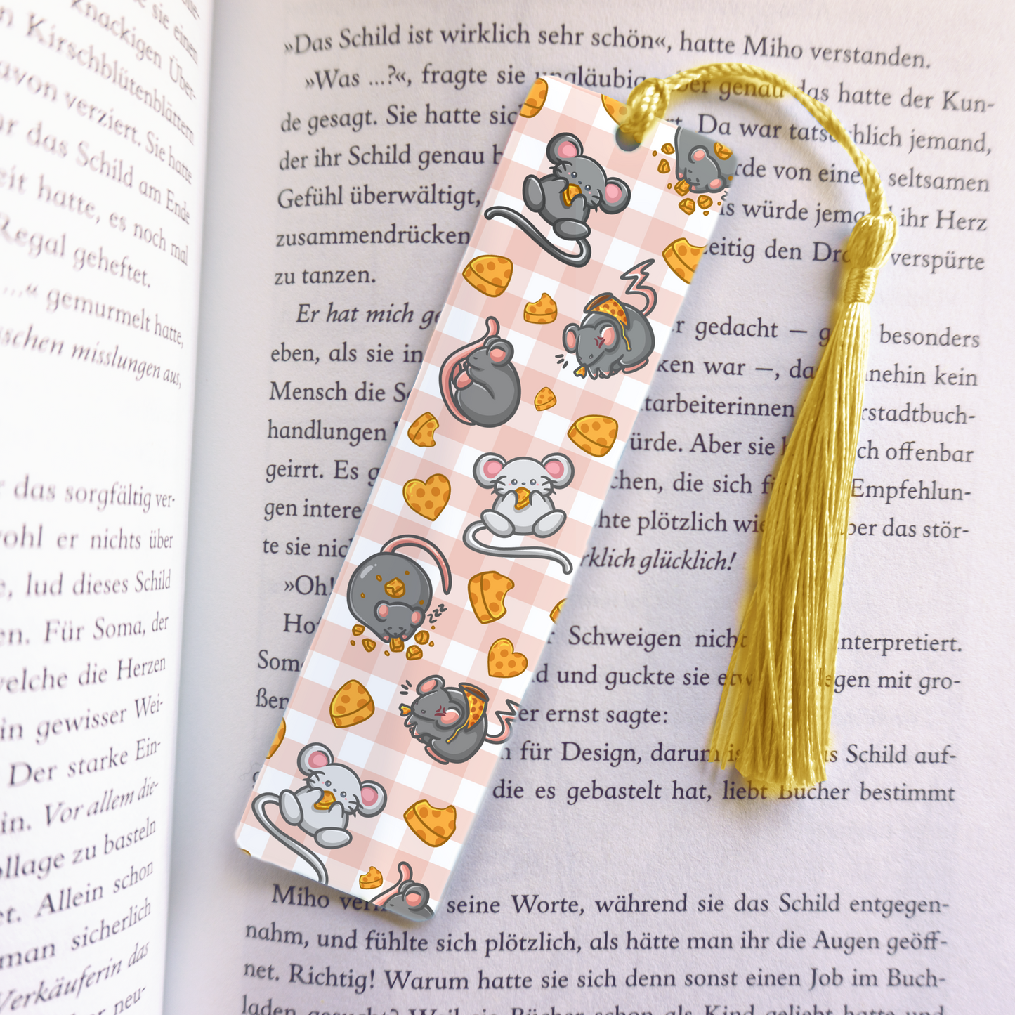 Mausi Rats Acrylic Vinyl Bookmark