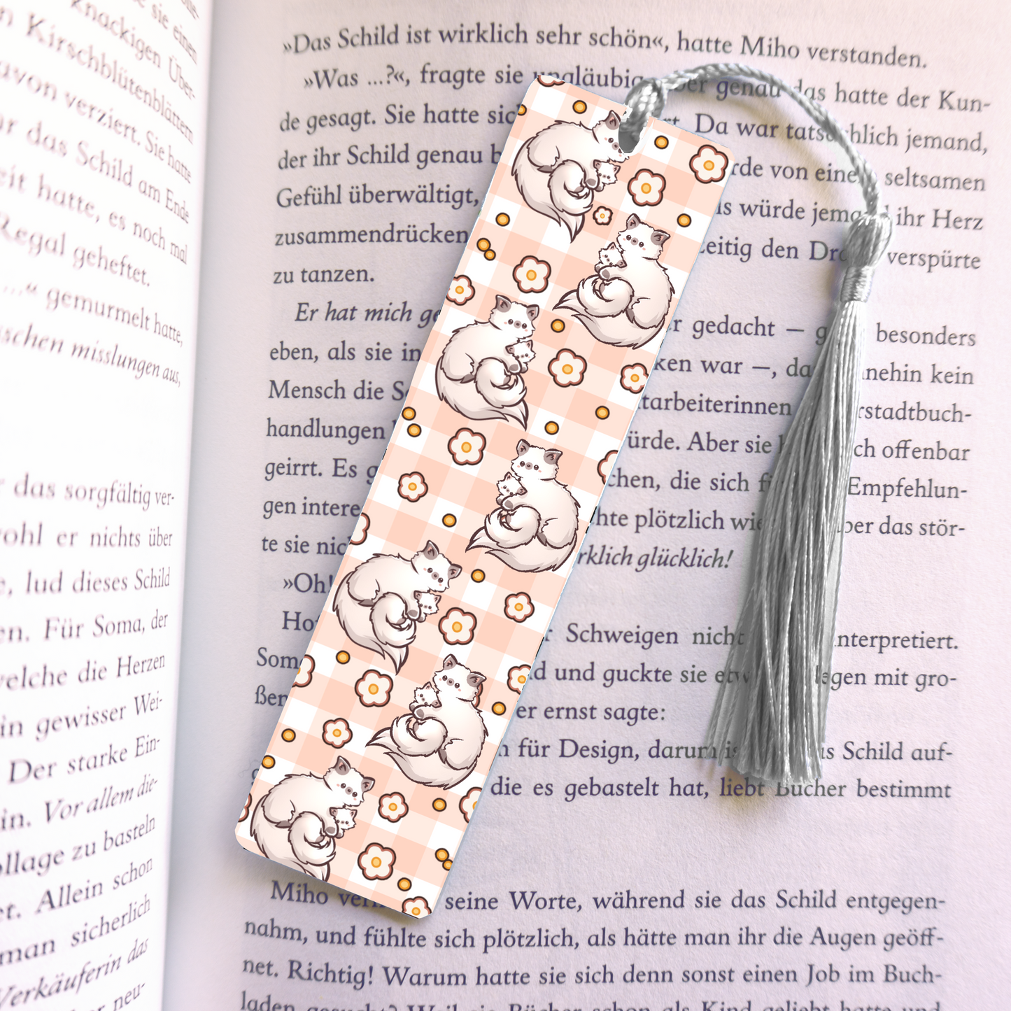 Strawberry Daifuku Acrylic Vinyl Bookmark