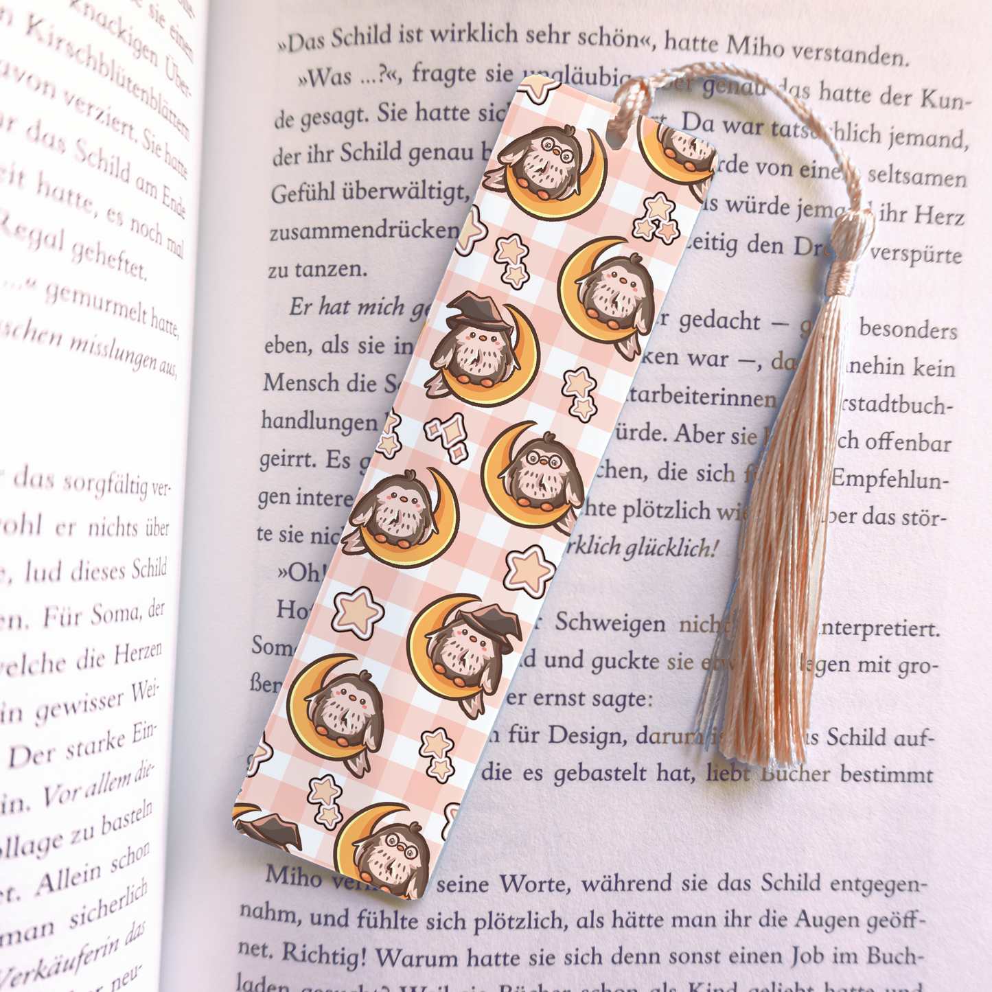 Magician and Skateboard Pigeons Acrylic Vinyl Bookmark