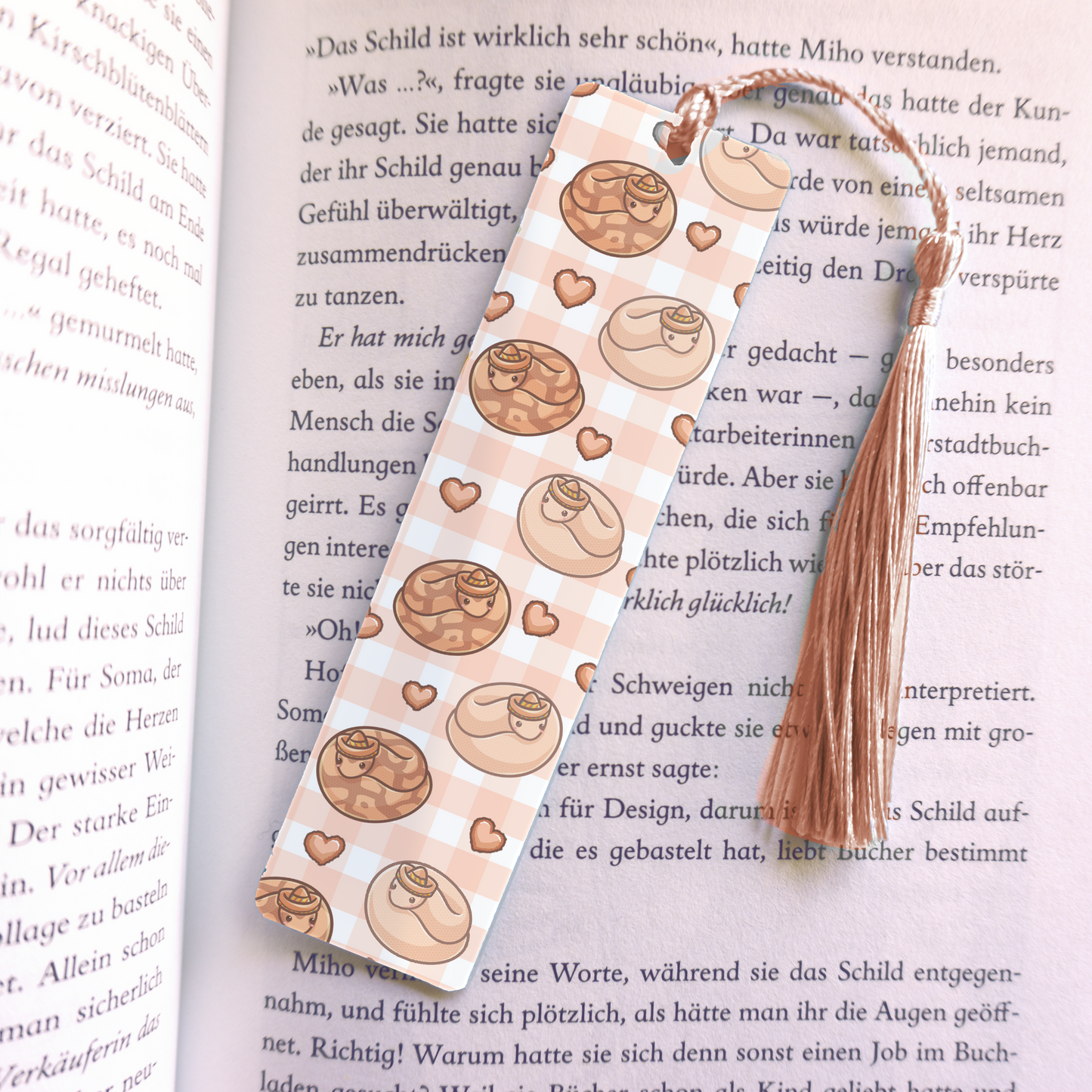 Snake with Hat Acrylic Vinyl Bookmark