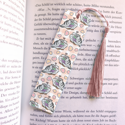 Lovebirds Acrylic Vinyl Bookmark