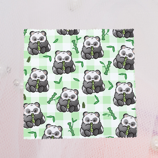 Kawaii Microfaser Brillenputztuch Pandas