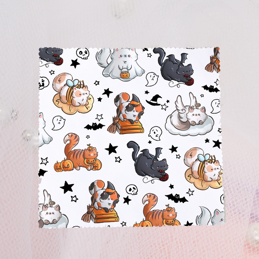 Kawaii Microfaser Brillenputztuch Cats in Costumes