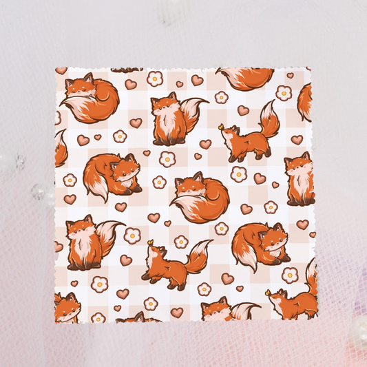 Kawaii Microfaser Brillenputztuch Fuchs