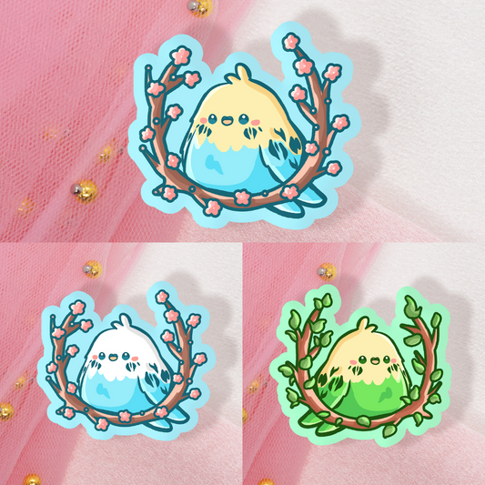 Cute Animal Sticker Budgie