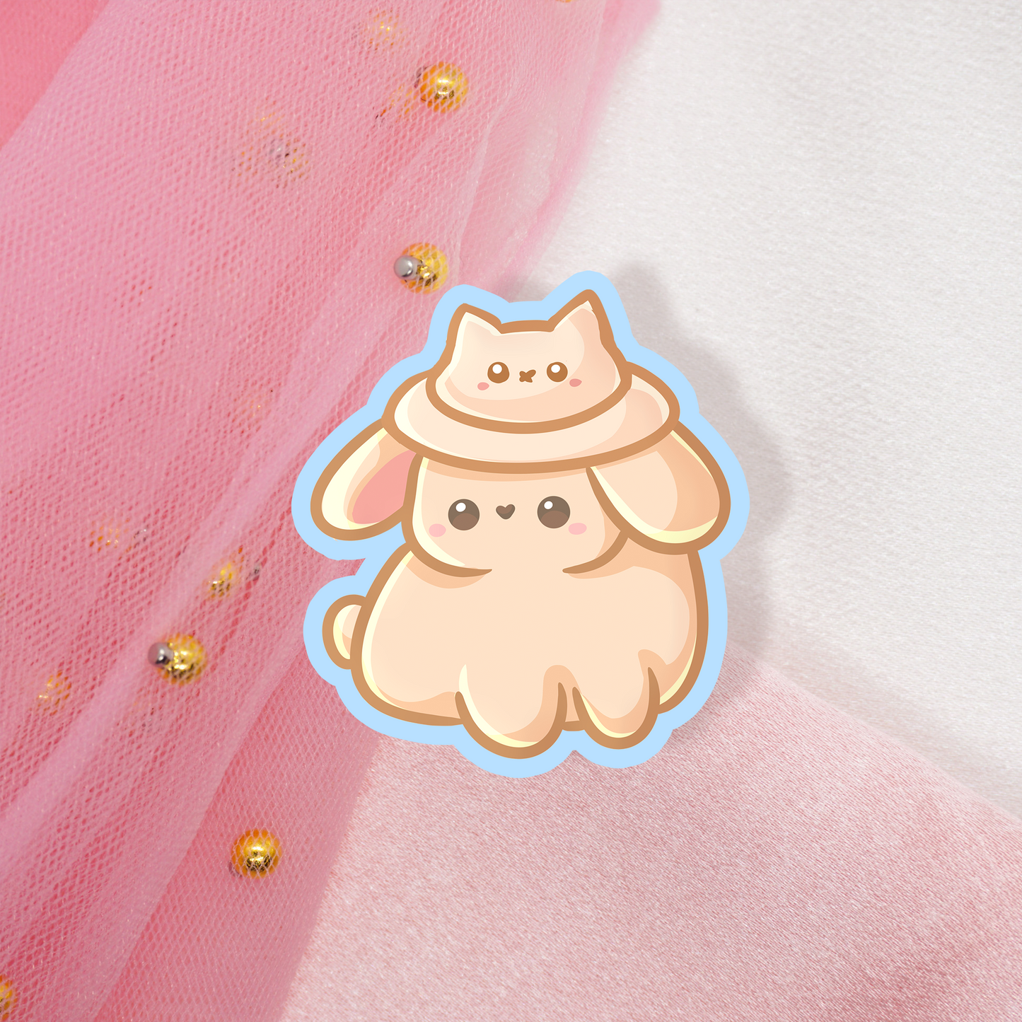 Bunny with hats Sticker Umschlag