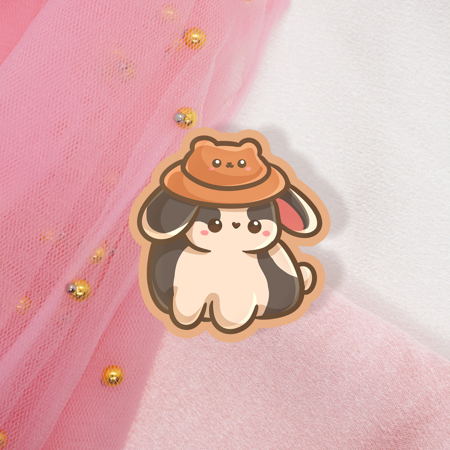 Bunny with hats Sticker Umschlag