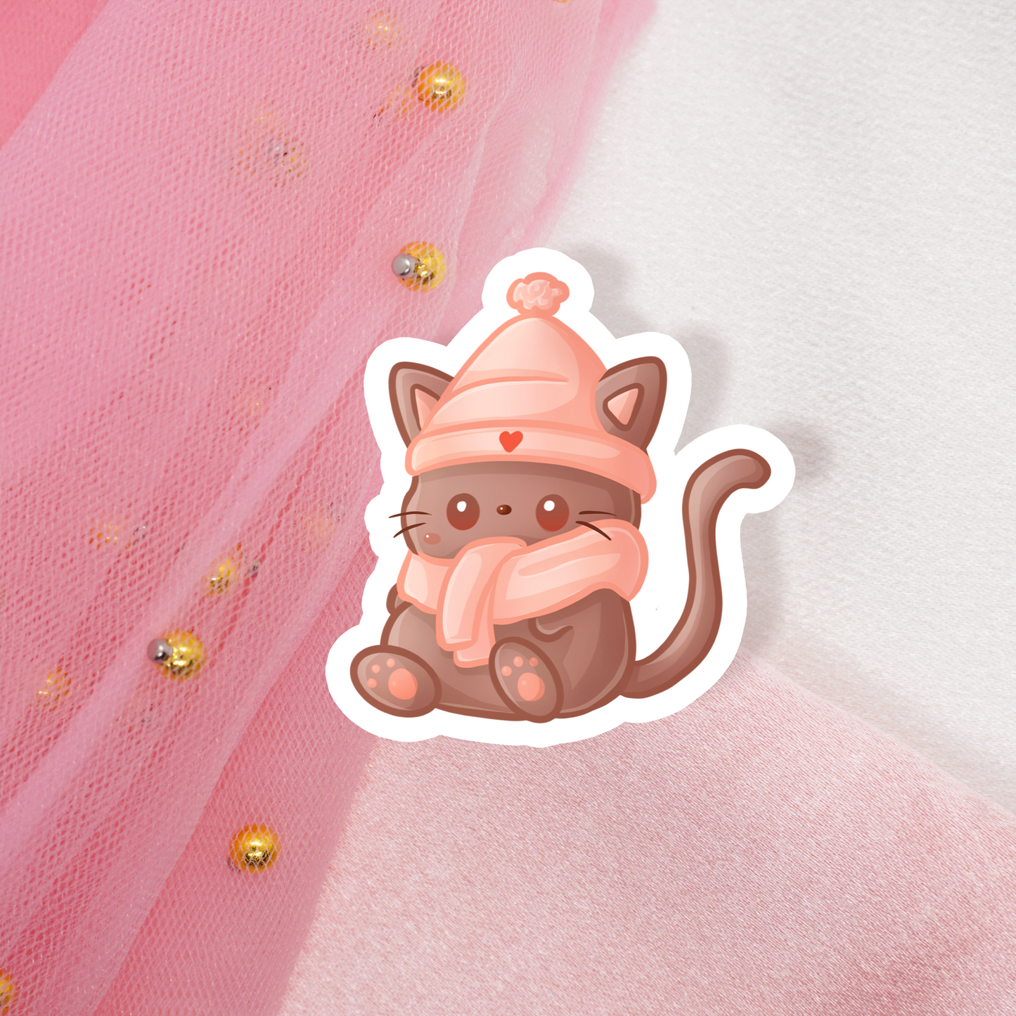 Winter Cats Sticker Umschlag