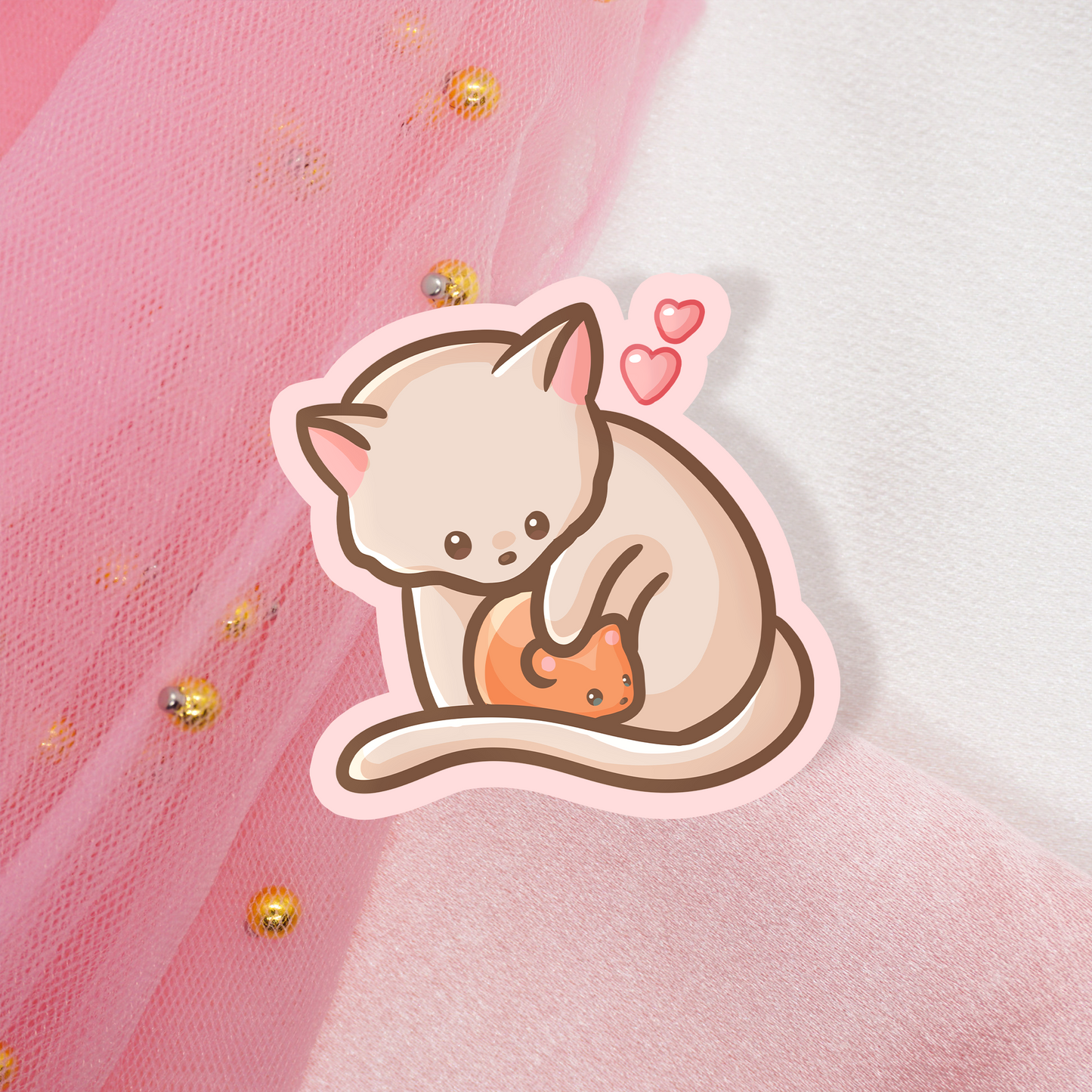 Cute Animal Sticker Best Friends