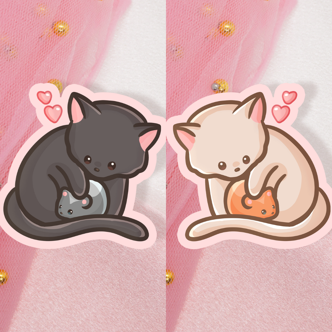 Cute Animal Sticker Best Friends