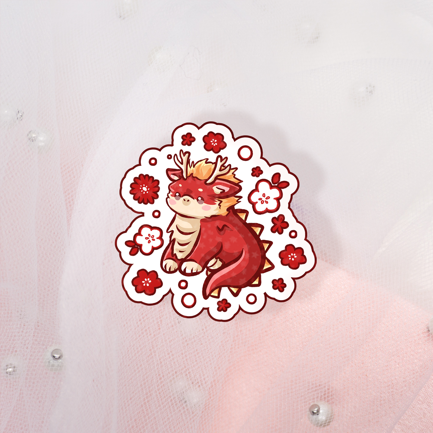 Cute Chinese Zodiac Signs Glitter Sticker Envelope | Red Envelope | Li xi | Lì Xì Tết