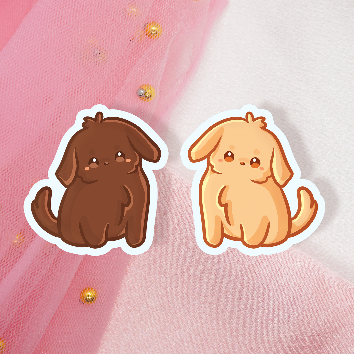 Cute Animal Sticker Puppies