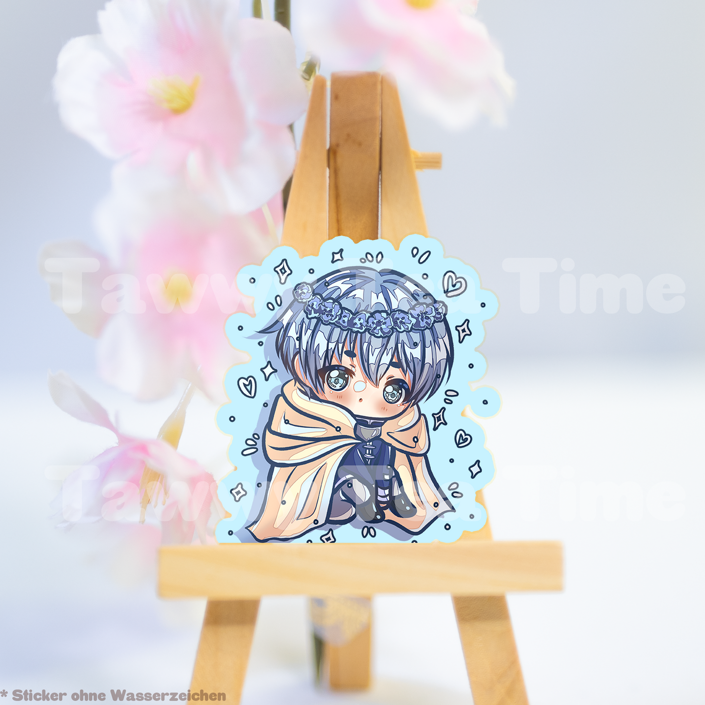 Cute Anime Holo Sticker