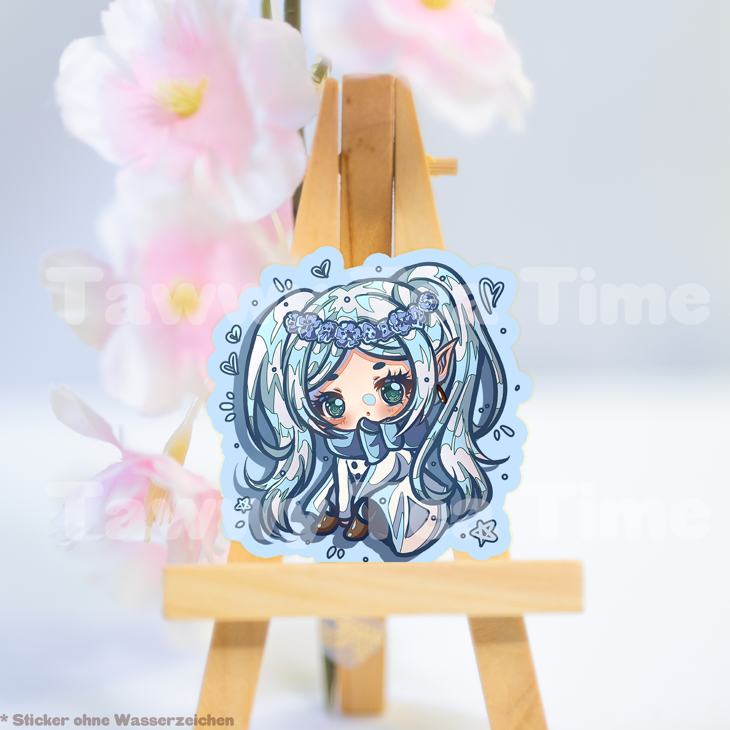 Cute Anime Holo Sticker