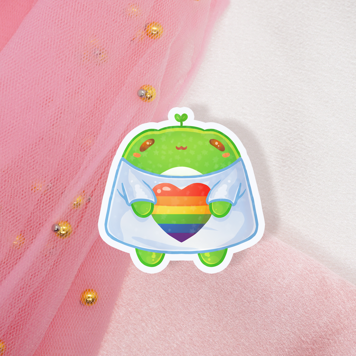 Cute Animal Sticker Pride Froggie