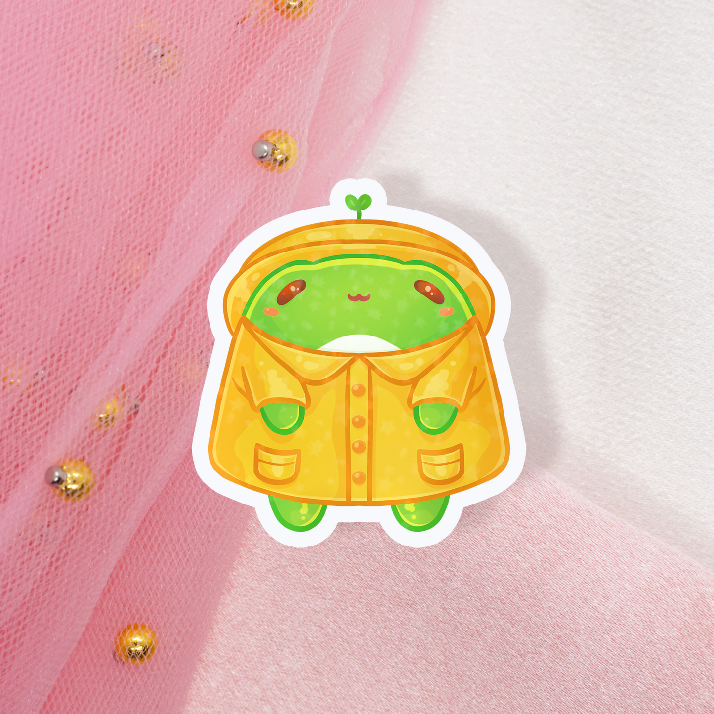 Cute Animal Holo Sticker Froggie