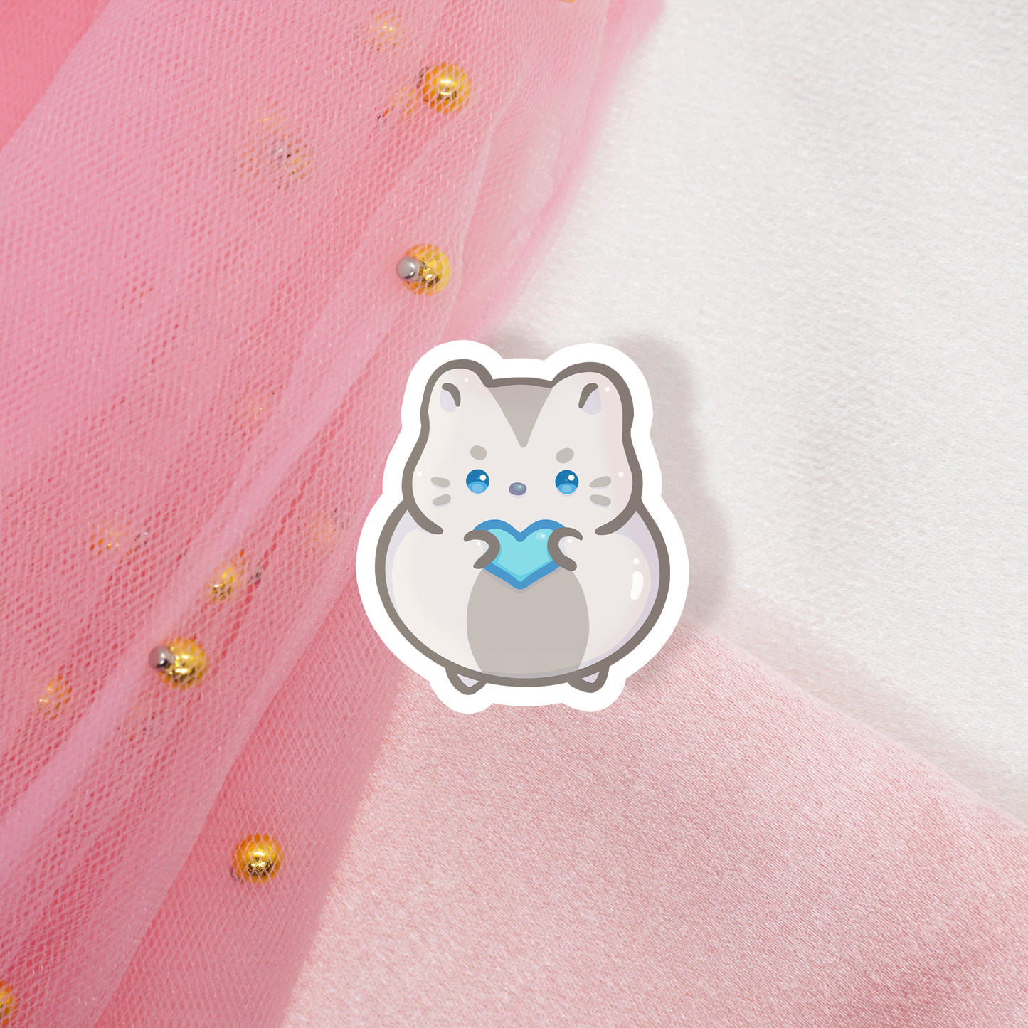 Cute Animal Sticker Nager mit Herz