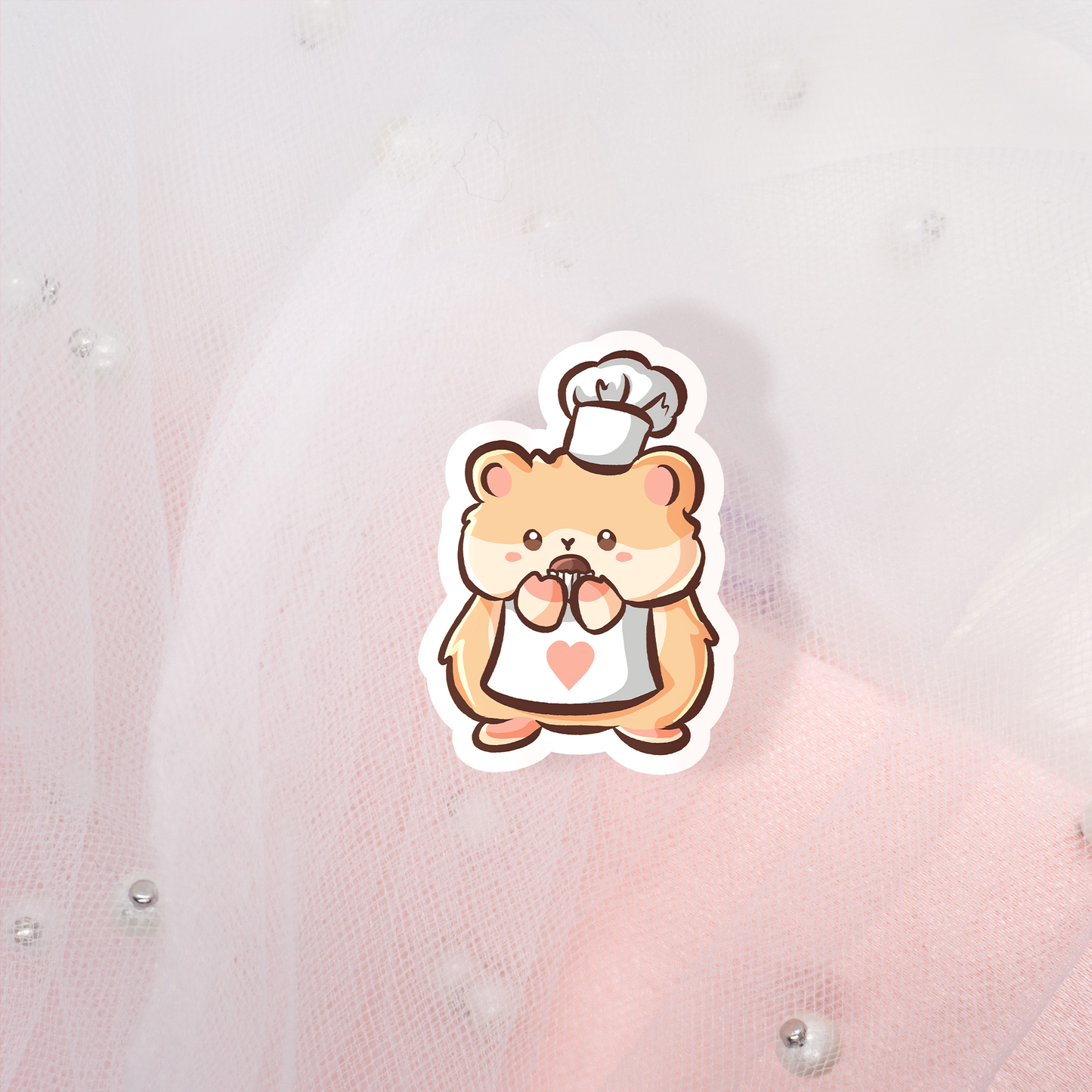 Cute Animal Sticker Hamster Bakery