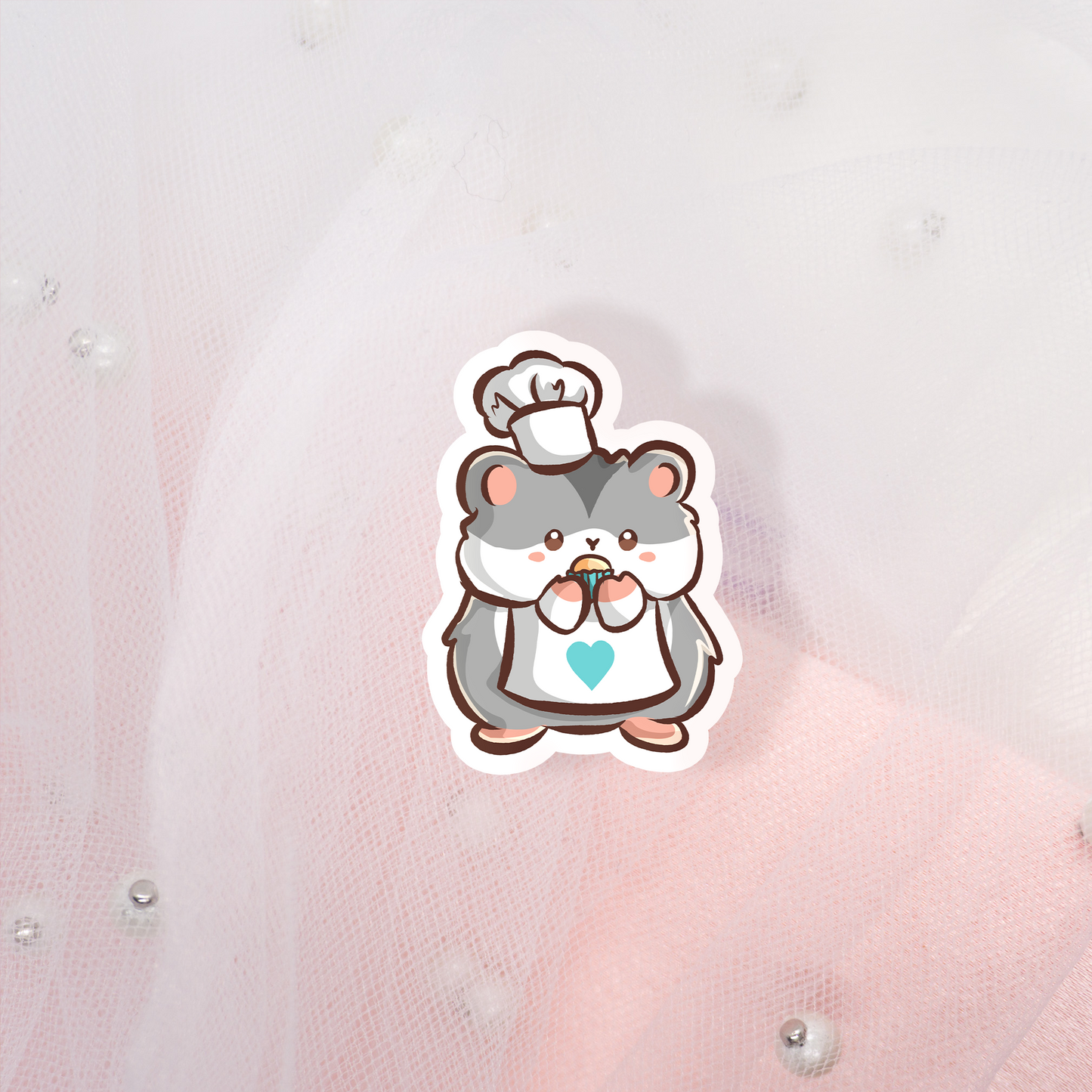 Cute Animal Sticker Hamster Bakery