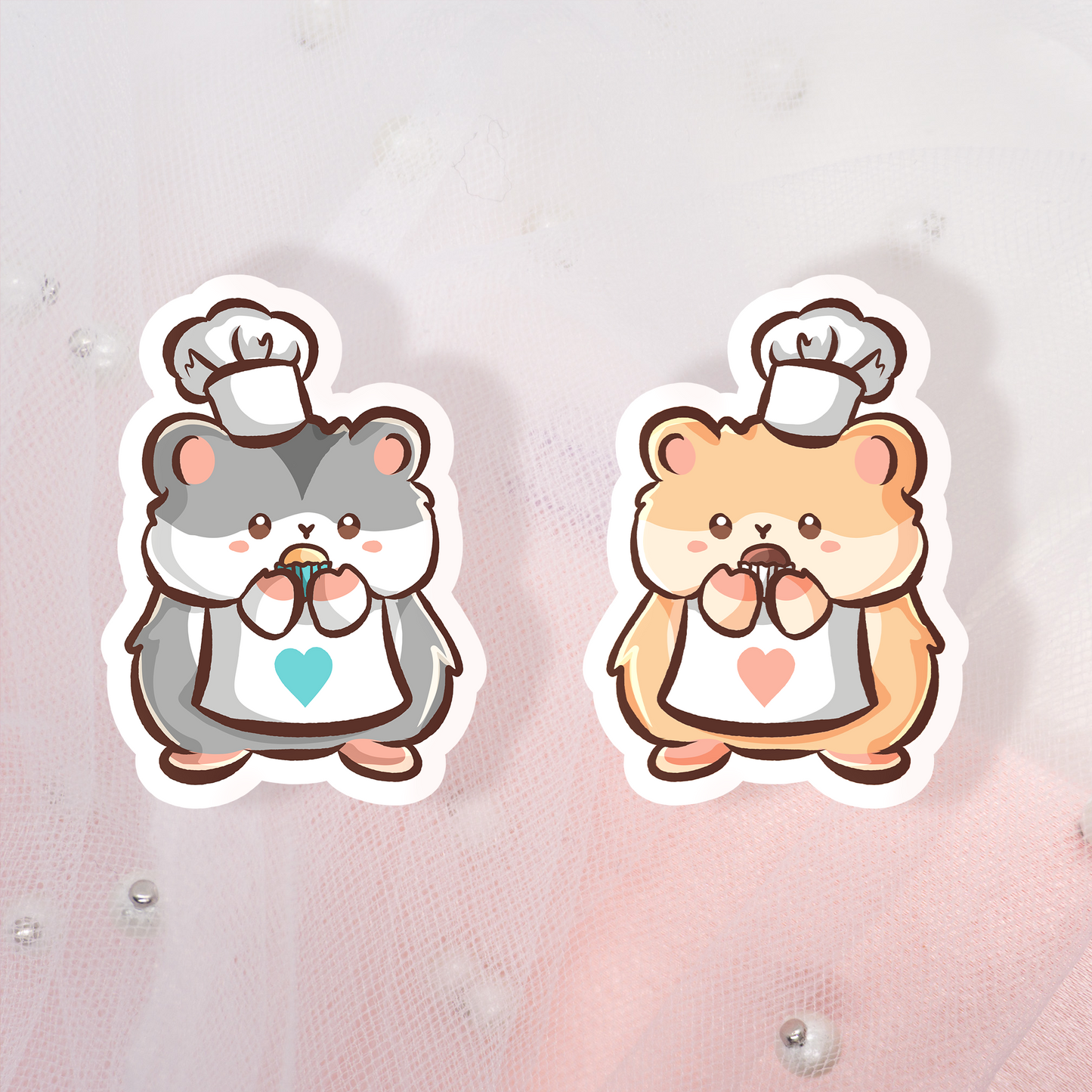 Cute Animal Sticker Hamster Bakery