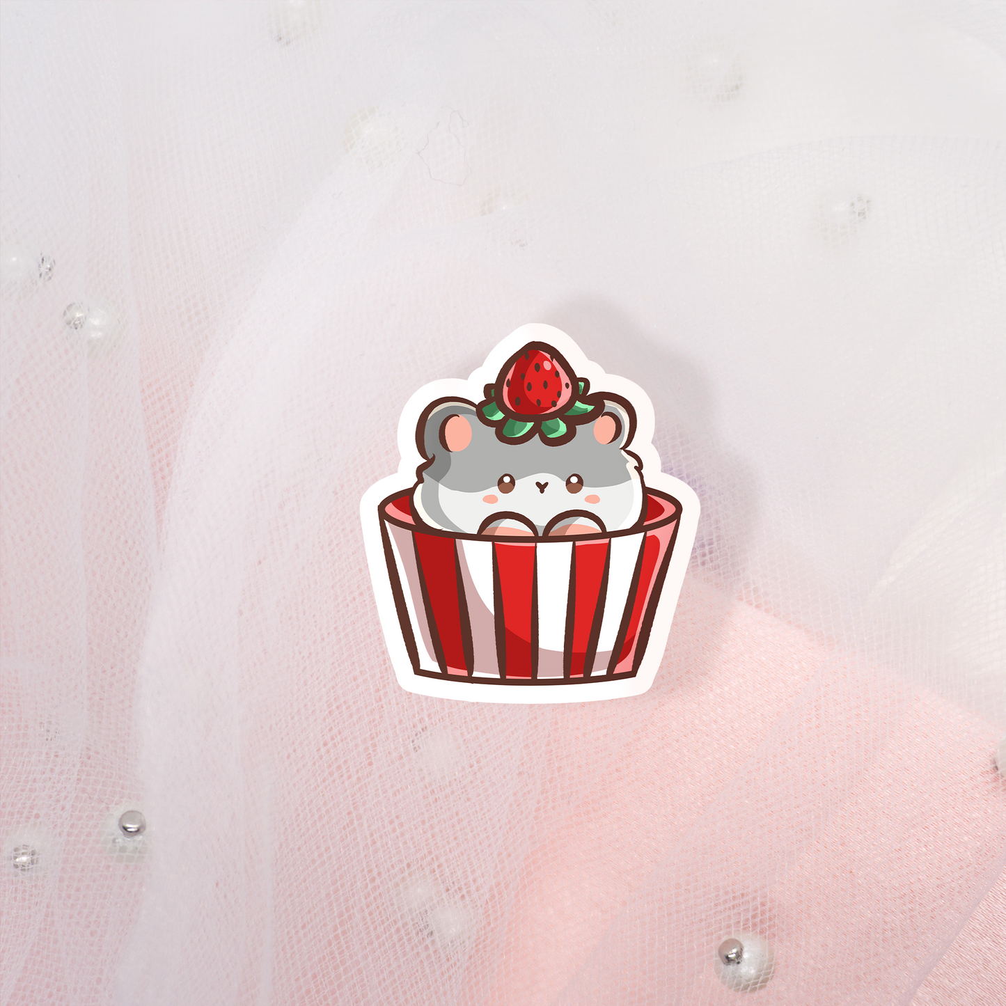 Cute Animal Sticker Hamster Bakery