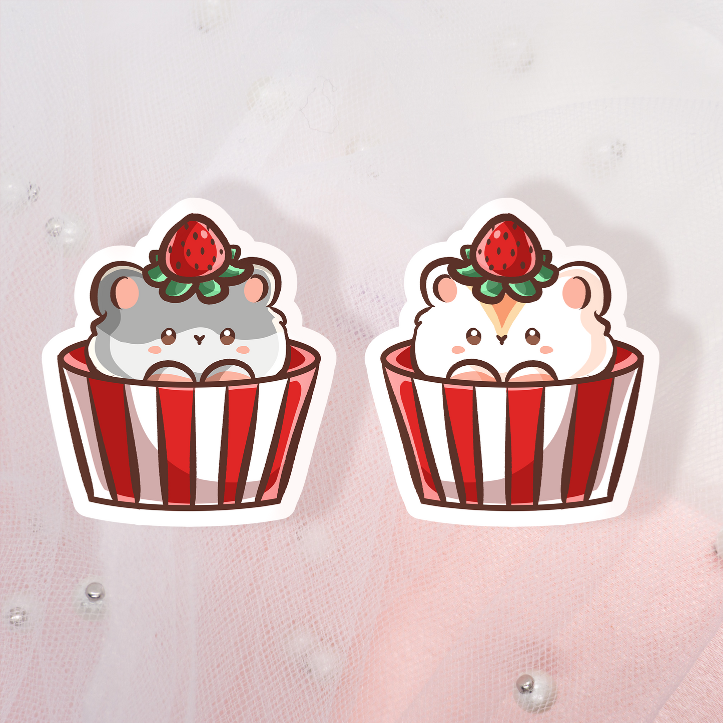 Cute Animal Sticker Hamster Bakery