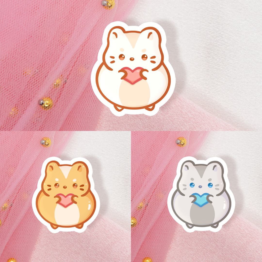 Cute Animal Sticker Nager mit Herz