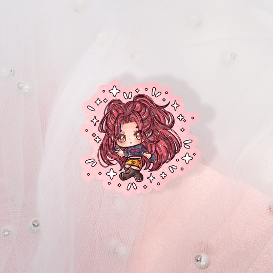 Anime K-Pop Cuties Glitter Stickers