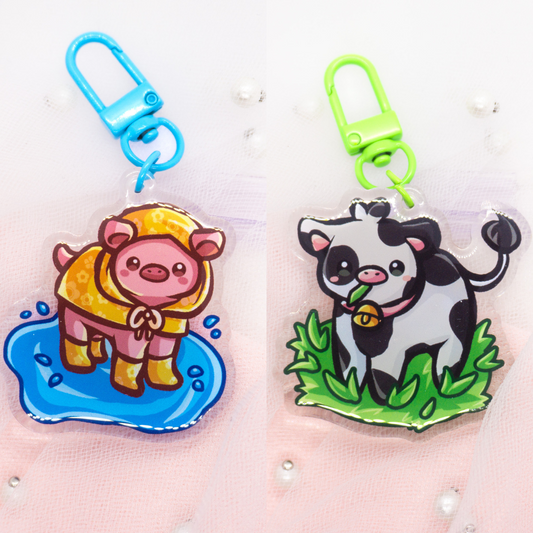 Kawaii capybara keychain