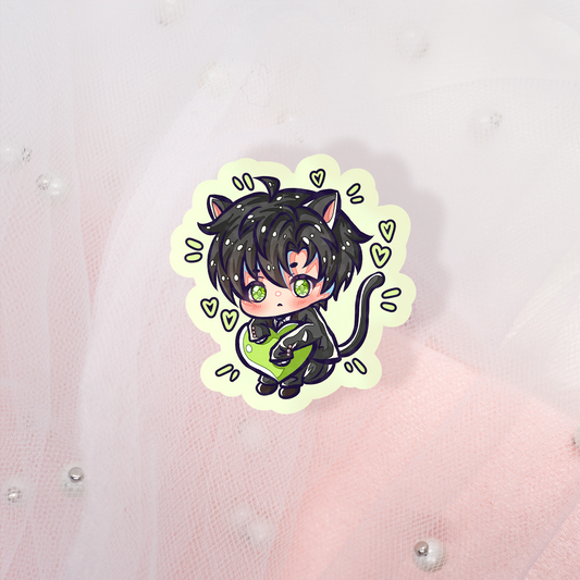 Cute Anime Glitter Sticker Zayne