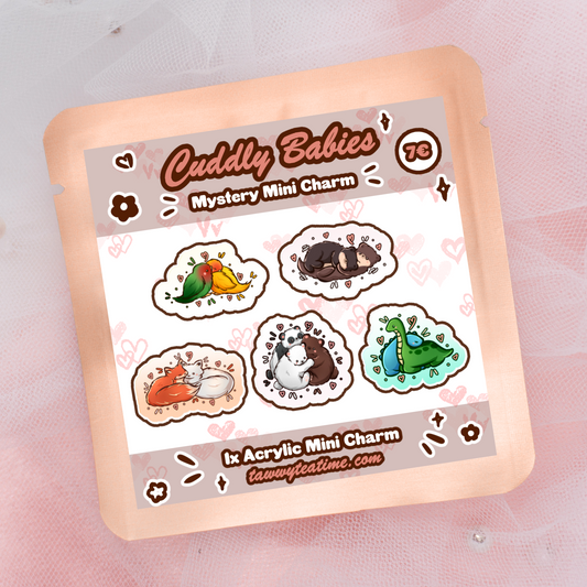 Kawaii Mystery Mini Cuddly Babies Acrylic Schlüsselanhänger Charm